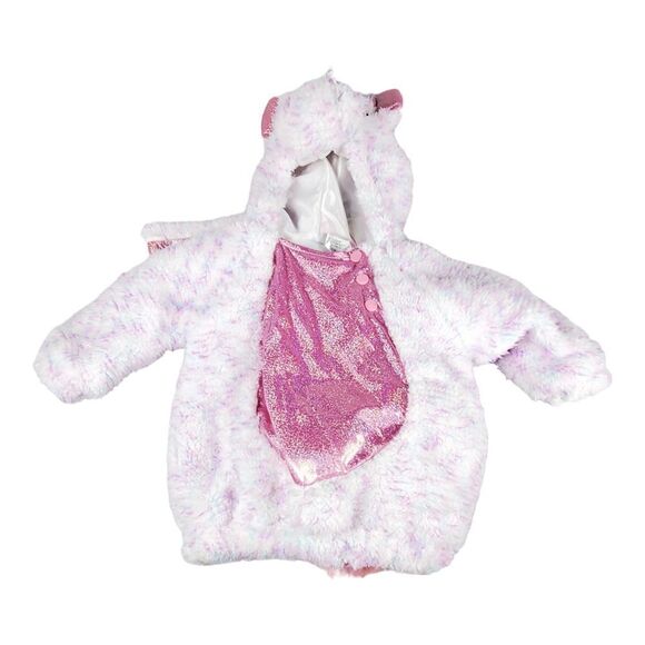 Target Other - Target Unicorn Halloween Costume 12-18 Months One Piece Pink Hood Play Dress Up